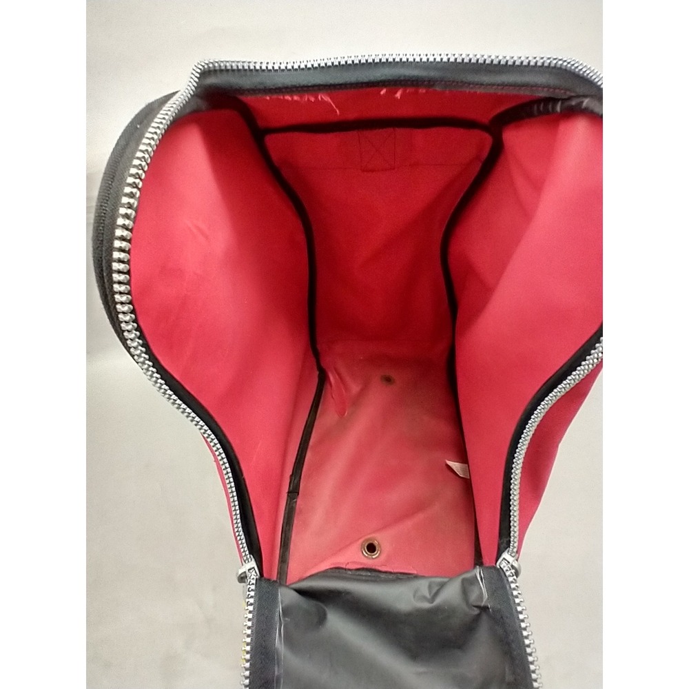 Salomon Equipe Ski Boot Bag Red Black Gear Carrier Adjustable Strap Vintage - Picture 7 of 14